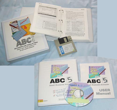 picture of ABC4 and 5, both still DOS versions of ABC accounts