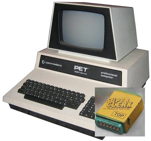 picture of Commodore PET and security dongle